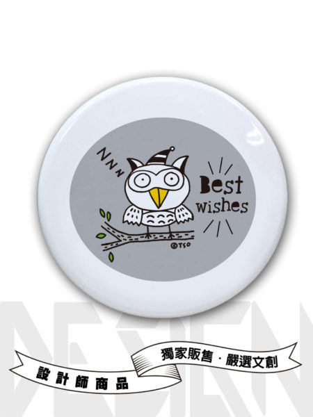 Best wishes貓頭鷹圓形鏡盒